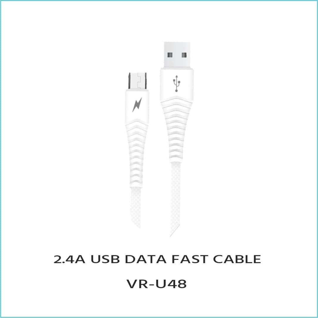 2.4A USB Data Fast Cable VR U48