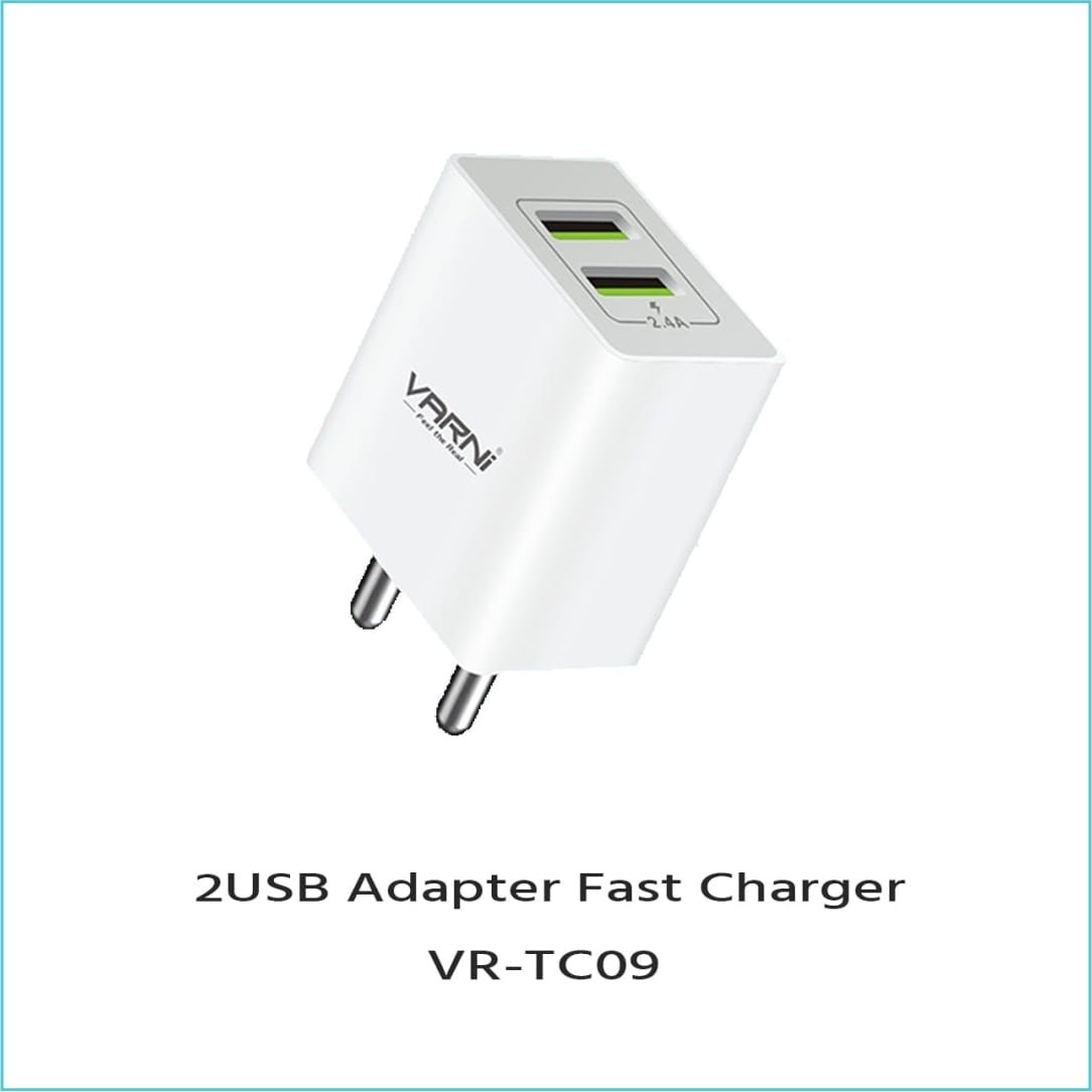 2USB Adapter Fast Charger VR TC09